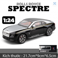 Mô hình xe Rolls Royce Spectre full open - có đèn - âm thanh tỉ lệ 1:24